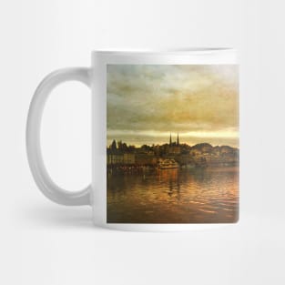 Sunset over the lake Mug